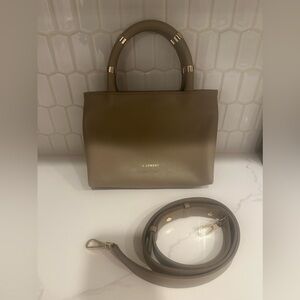 Taupe Satchel Bag